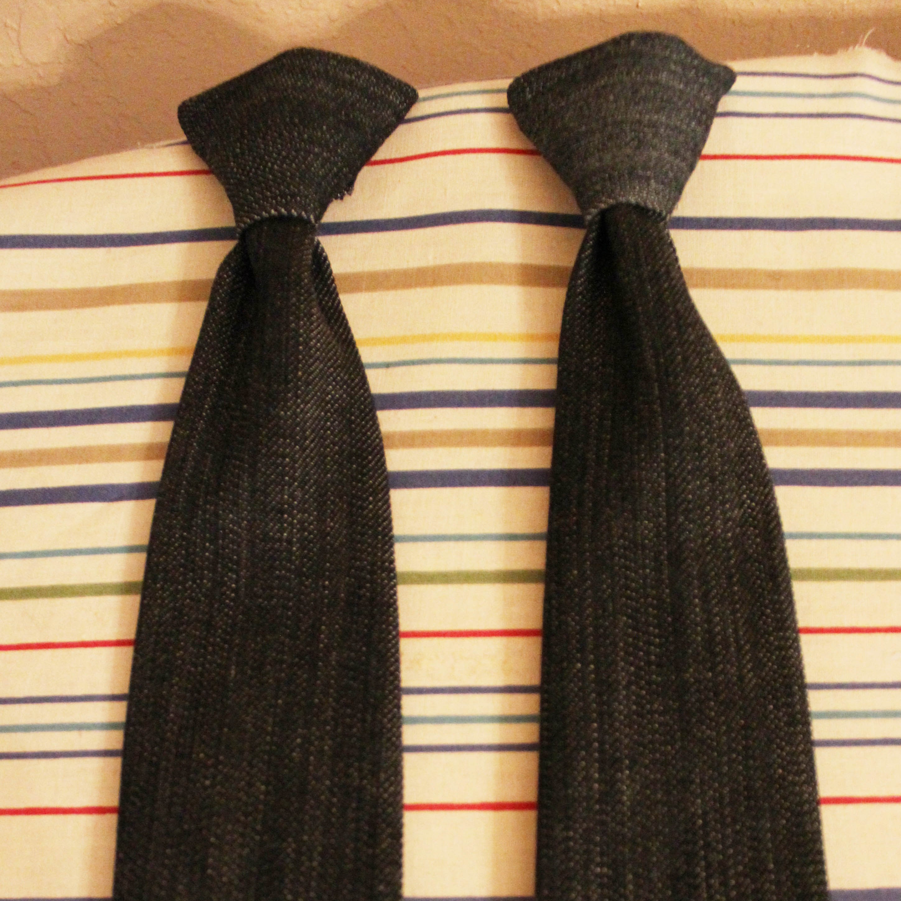 Denim Clip-On Ties